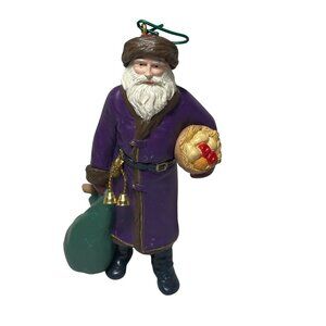 Hallmark Ornament Merry Olde Santa Christmas Purple